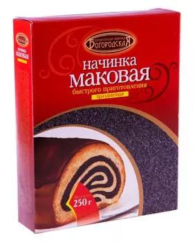Начинка маковая Богородская КФ Праздничная 250г