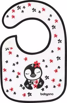 Нагрудник BabyOno Пингвин Я играю 3м+