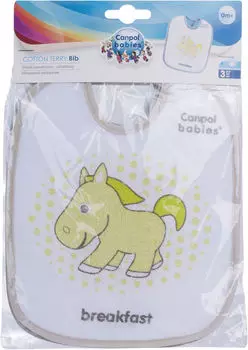 Нагрудник детский Canpol Babies махровый 3шт