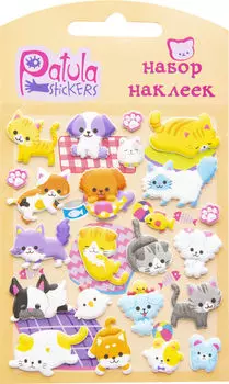 Наклейки Yiwu onccc Patula Stickers Питомцы мягкие в ассортименте