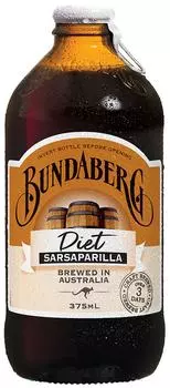 Напиток Bundaberg Sarsaparilla Diet Сарсапарилла 375мл