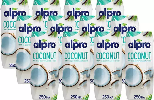 Напиток кокосовый Alpro Original 250мл (упаковка 12 шт.)