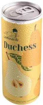 Напиток Lemonardo Грушевый сокосодержащий газированный 330мл