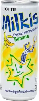 Напиток Lotte Milkis Банан газированный 250мл