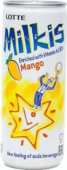 Напиток Lotte Milkis Манго газированный 250мл
