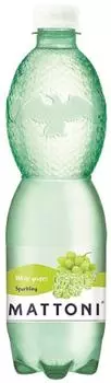 Напиток Mattoni на основе минеральной воды со вкусом белого винограда 0.5л