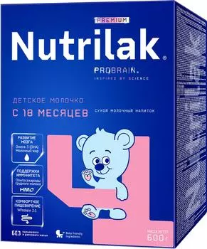 Напиток молочный сухой Nutrilak Premium 4 600г