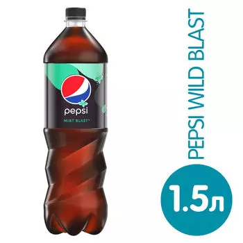 Напиток Pepsi Wild mint газированный 1.5л