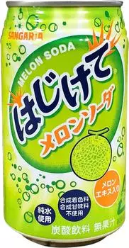 Напиток Sangaria Melon cream soda 190мл