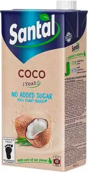 Напиток Santal Кокосовый обогащенный витаминами ультрапастеризованный 1л