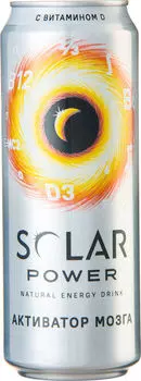Напиток Solar Power энергетический Брейн Буст 450мл