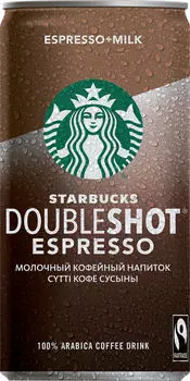 Напиток Starbucks Doubleshot Espresso 200мл (упаковка 12 шт.)
