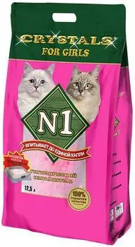 Наполнитель для кошачьего туалета №1 Crystals for girls 12.5л