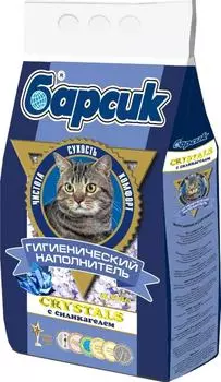 Наполнитель для кошачьего туалета Барсик силикагелевый 4.54л