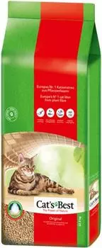 Наполнитель для кошачьего туалета Cats Best Original древесный 18кг