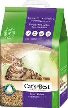 Наполнитель для кошачьего туалета Cats Best Smart Pellets древесный 10кг