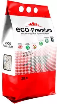 Наполнитель для кошачьего туалета ECO Premium Blue древесный комкующийся 20л