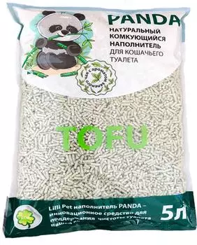 Наполнитель для кошачьего туалета Lilli Pet Panda с ароматом зеленого чая 5л