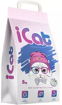 Наполнитель iCat впитывающий с ароматом лаванды 5кг