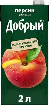 Нектар Добрый Персик-яблоко 2л