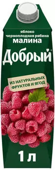 Нектар Добрый Яблоко-малина-черноплодная рябина 1л