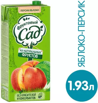 Нектар Фруктовый Сад Яблоко-персик 1.93л