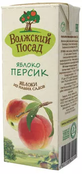 Нектар Волжский посад яблочно-персиковый 0,2л