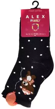 Носки детские Alex Textile Мишка синие р27-30