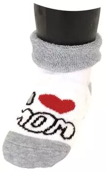 Носки для младенцев Alex Textile I love Mommy BTM-5912 белые 6-12мес