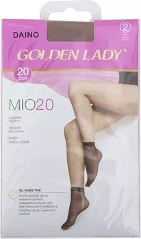 Носки Golden Lady Mio 20 Daino Загар медного оттенка 2 пары