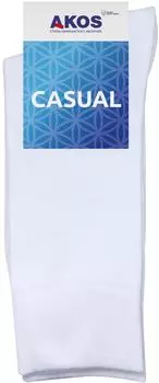 Носки мужские Akos Casual белый р.25-27