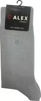 Носки мужские Alex Textile Шит бесшовные серые р41-42