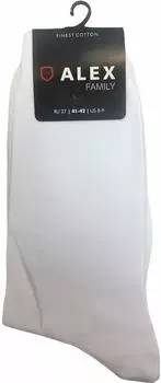 Носки мужские Alex Textile тонкие бесшовные белые р41-42
