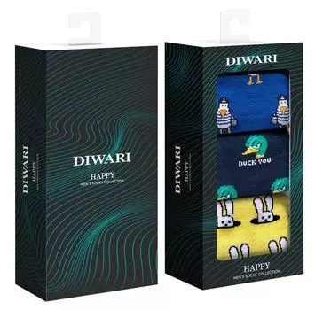 Носки мужские Diwari Happy Размер 44-45 3 пары
