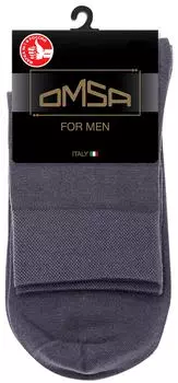 Носки мужские Omsa Classic Grigio Scuro средняя длина паголенка р.42-44