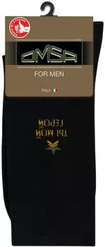 Носки мужские Omsa Style Ты мой герой черные Размер 42-44