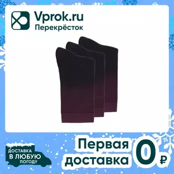 Носки мужские Rossela комплект 3в1 синий бордо Размер 40-46