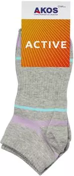 Носки женские Akos Sport светло-серый меланж р.21-23