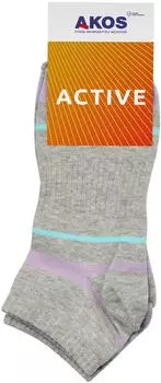 Носки женские Akos Sport светло-серый меланж р.23-25