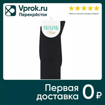 Носки женские MiNiMi Fresh 4103 высокая резинка Nero черный Размер 35-38