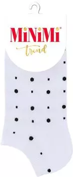 Носки женские MiNiMi Trend 4203 в горошек Bianco белые Размер 39-41