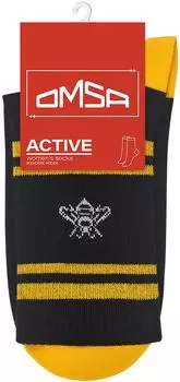 Носки женские Omsa Active с высокой резинкой черные Размер 35-38