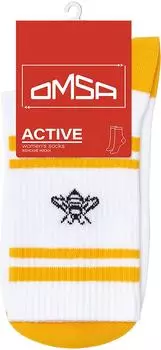 Носки женские Omsa Active с высокой резинкой белые Размер 39-41