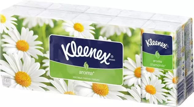 Носовые платки Kleenex Ромашка 10шт. Доставим до двери!