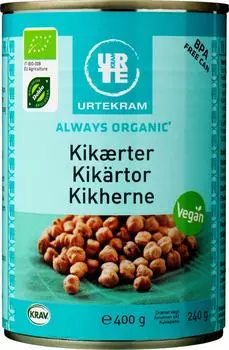 Нут Urtekram консервированный органический 400г