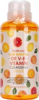 Очищающая вода FarmStay с витаминами 500мл