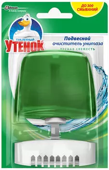 Очиститель унитаза Туалетный Утенок Лесная свежесть подвесной 55мл