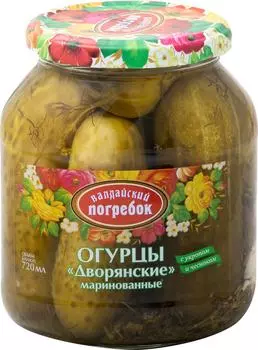 Огурчики Валдайский Погребок Дворянские маринованные 720мл