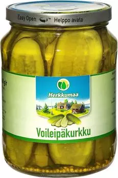 Огурцы Herkkumaa Бутербродные 670мл