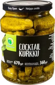 Огурцы Herkkumaa Коктейльные 670г